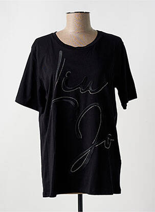 T-shirt coupe droite manches courtes noir LIU JO femme