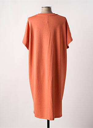 Robe mi-longue manches courtes manches courtes orange SOYACONCEPT femme