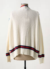 Gilet manches longues beige PLEASE pour femme seconde vue