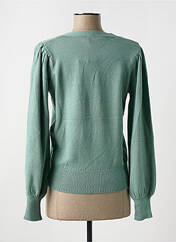Gilet manches longues vert ICHI pour femme seconde vue