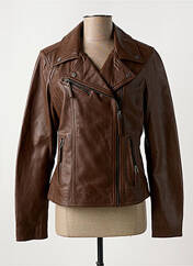 Veste en cuir marron OAKWOOD pour femme seconde vue