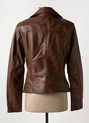 Veste en cuir marron OAKWOOD pour femme seconde vue