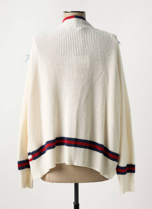 Gilet manches longues beige PLEASE pour femme