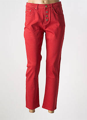 Jeans coupe slim stretch taille normale rouge LOLA CASADEMUNT femme