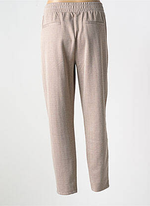 Pantalon 7/8 taille haute taille haute marron ICHI femme