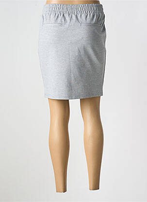 Jupe courte poches gris ICHI femme