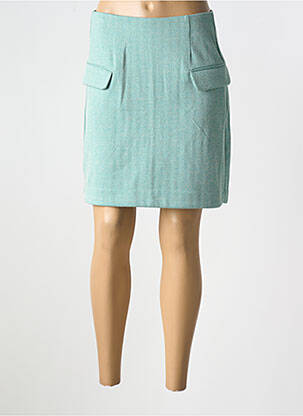 Jupe courte poches vert ICHI femme