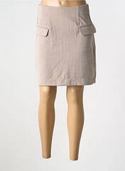 Jupe courte marron ICHI pour femme seconde vue