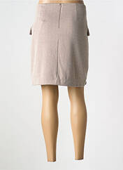 Jupe courte marron ICHI pour femme seconde vue