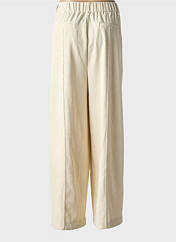 Pantalon large beige ICHI pour femme seconde vue