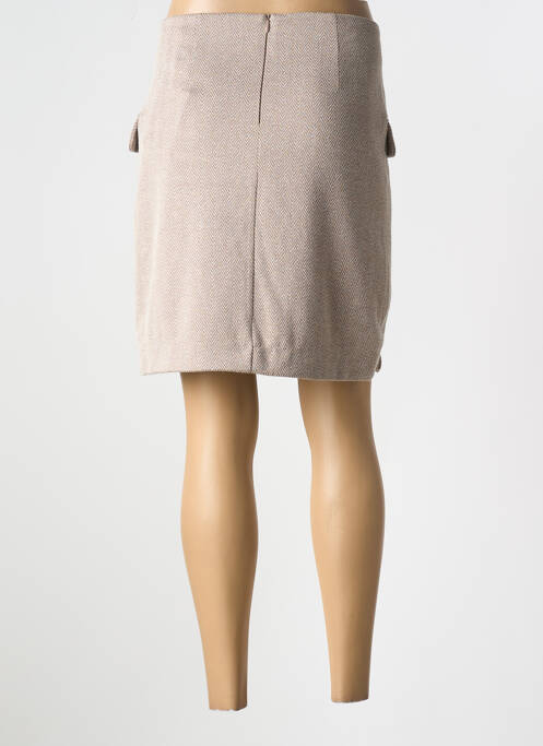 Jupe courte marron ICHI femme