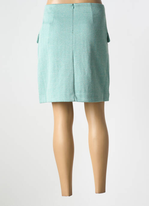 Jupe courte vert ICHI pour femme