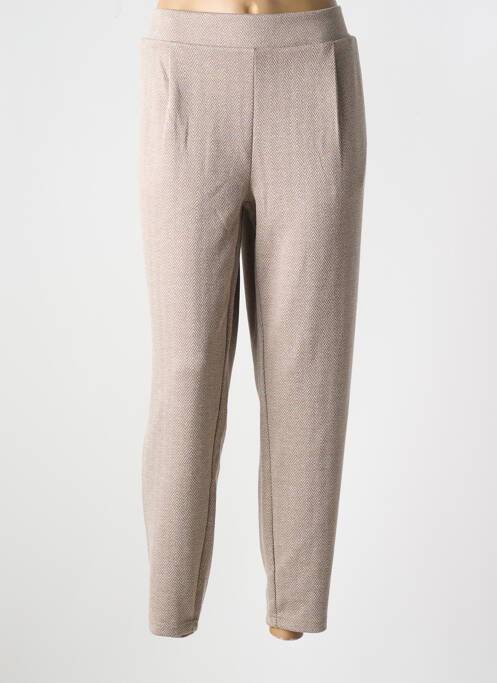 Pantalon 7/8 marron ICHI pour femme