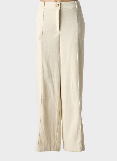 Pantalon large beige ICHI pour femme