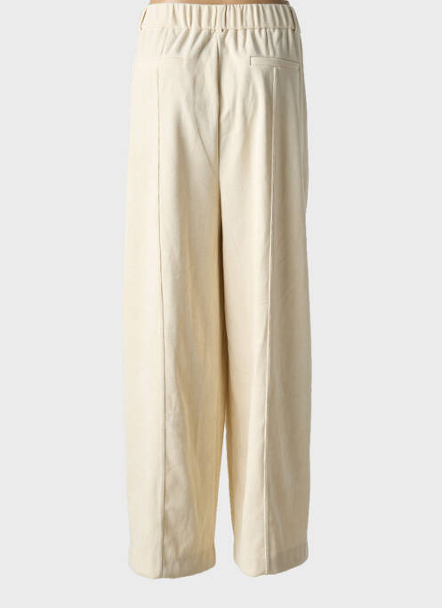 Pantalon large beige ICHI pour femme