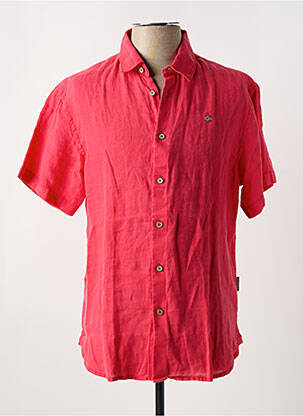 Chemise manches courtes coupe cintrée rouge NAPAPIJRI homme