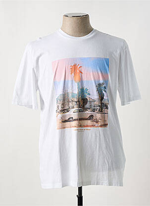T-shirt coupe droite manches courtes blanc HARRIS WILSON homme