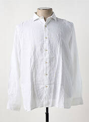 Chemise manches longues blanc DSTREZZED pour homme seconde vue