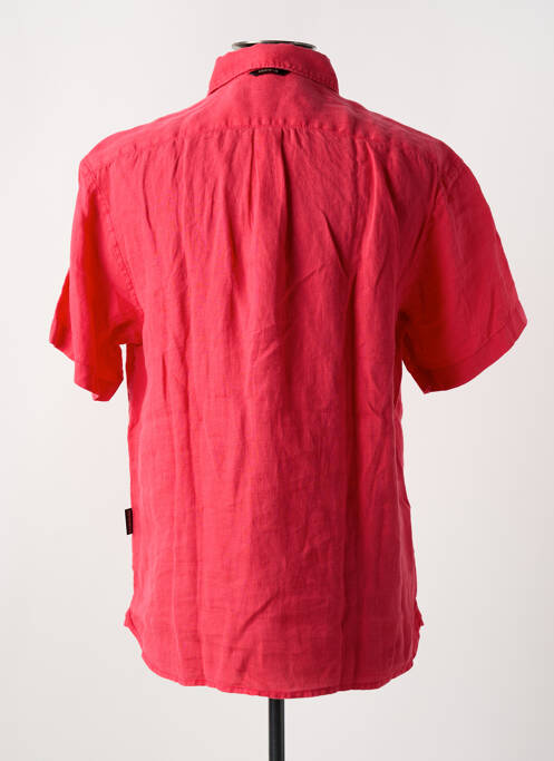 Chemise manches courtes rouge NAPAPIJRI pour homme