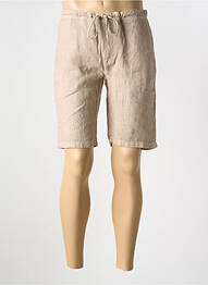 Bermuda taille élastique taille normale marron JAQK homme