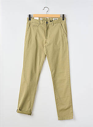 Pantalon chino tissage popeline taille basse vert HERO SEVEN homme