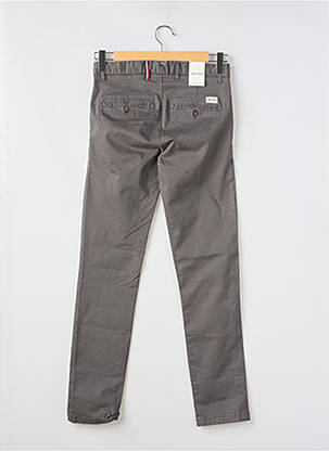 Pantalon chino tissage popeline taille normale gris HERO SEVEN homme