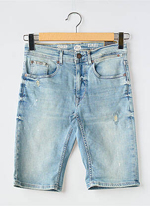 Bermuda tissage denim bleu PETROL INDUSTRIES homme