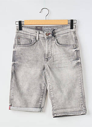 Bermuda stretch taille normale gris PETROL INDUSTRIES homme