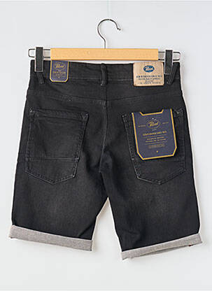 Bermuda tissage denim taille normale noir PETROL INDUSTRIES homme