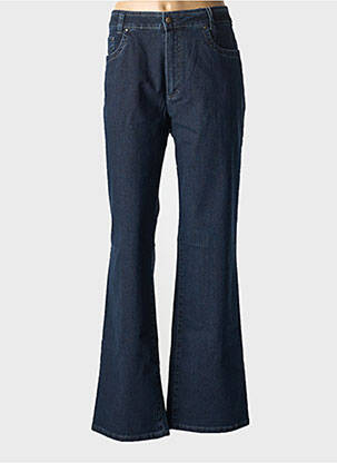 Jeans coupe droite stretch taille normale bleu ANNA MONTANA femme