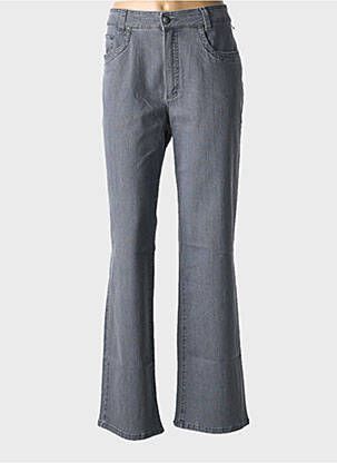 Jeans coupe droite stretch taille normale gris ANNA MONTANA femme