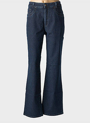 Jeans coupe droite stretch taille normale bleu ANNA MONTANA femme