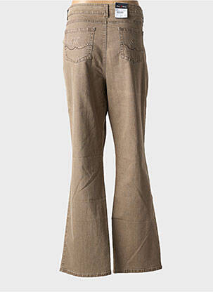 Jeans coupe droite stretch taille normale marron ANNA MONTANA femme