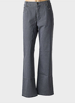 Jeans coupe droite stretch taille normale gris ANNA MONTANA femme