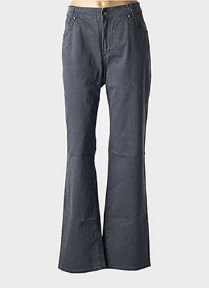 Jeans coupe droite stretch taille normale gris fonce ANNA MONTANA femme