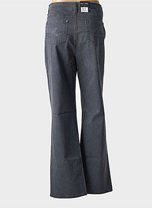 Jeans coupe droite stretch taille normale gris fonce ANNA MONTANA femme