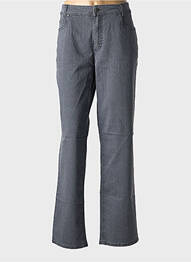 Jeans coupe droite stretch taille normale gris ANNA MONTANA femme