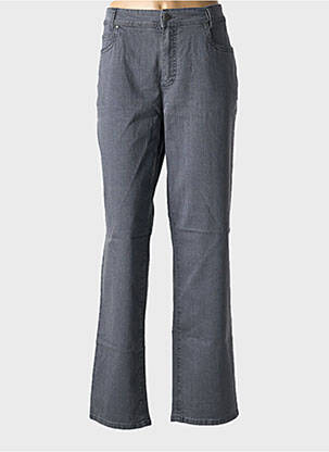 Jeans coupe droite stretch taille normale gris ANNA MONTANA femme