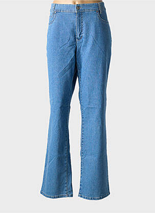 Jeans coupe droite stretch taille normale bleu ANNA MONTANA femme