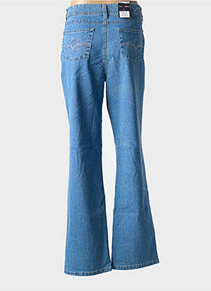 Jeans coupe droite stretch taille normale bleu ANNA MONTANA femme