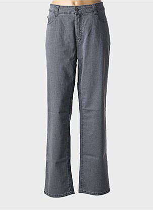 Jeans coupe droite stretch taille normale gris ANNA MONTANA femme