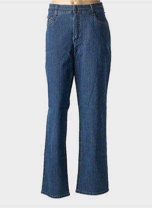 Jeans coupe droite stretch taille normale bleu ANNA MONTANA femme