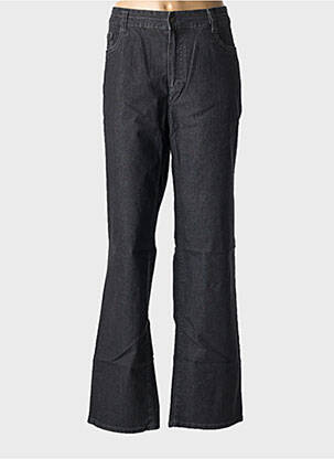 Jeans coupe droite stretch taille normale noir ANNA MONTANA femme