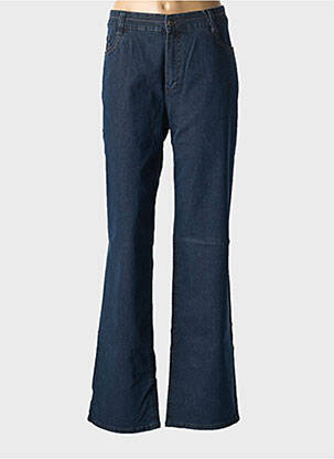 Jeans coupe droite stretch taille normale bleu fonce ANNA MONTANA femme