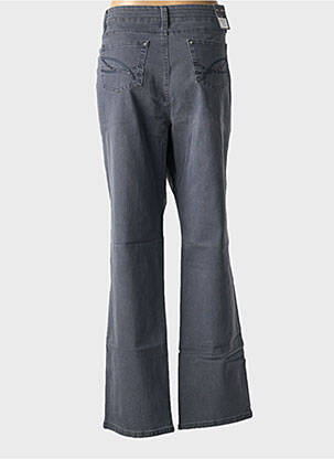 Jeans coupe droite stretch taille normale gris fonce ANNA MONTANA femme