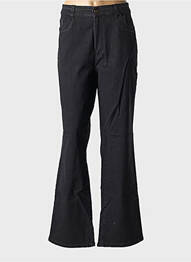 Jeans coupe droite stretch taille normale noir ANNA MONTANA femme