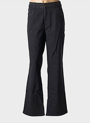 Jeans coupe droite stretch taille normale noir ANNA MONTANA femme