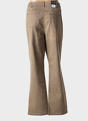 Jeans coupe droite stretch taille normale marron ANNA MONTANA femme