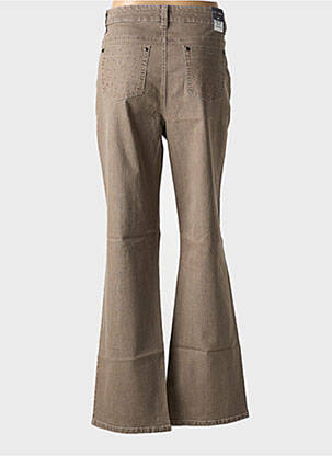 Jeans coupe droite stretch taille normale marron ANNA MONTANA femme