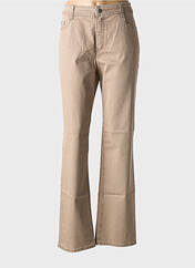 Jeans coupe droite beige ANNA MONTANA pour femme seconde vue